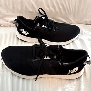 New Balance Women's Dynasoft Nergize V3 Cross Trainer, Black/White, Size 9.5